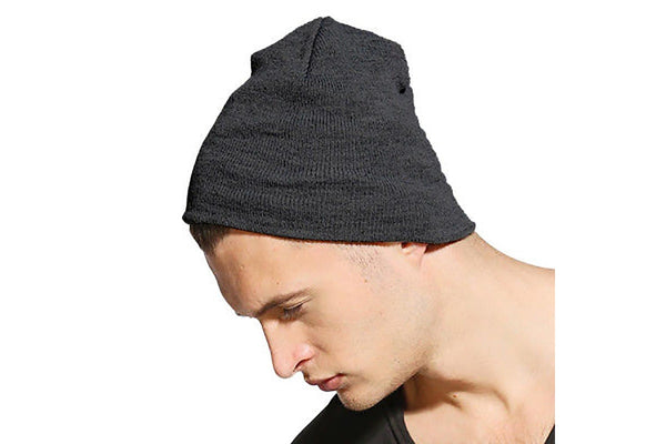 Yupoong Flexfit Unisex Heavyweight Standard Beanie Winter Hat (Charcoal) (One Size)