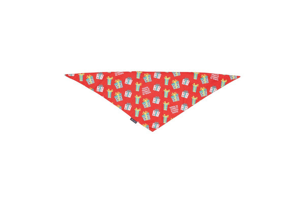 2x Splosh Christmas Presents Pet Dog Cotton Bandana Neck Collar 70cm Red Green