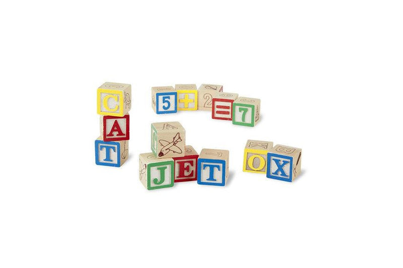 Melissa & Doug: Wooden ABC/123 Blocks Set