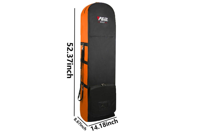 Pgm Golf Travel Bag With Wheels Orange