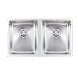Picassi Gino-740 Stainless Steel 2 x 3/4 Bowl Sink
