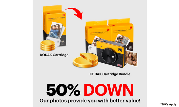 Kodak Mini Shot 3 Retro 2-in-1 Portable 3x3” Wireless Instant Camera & Photo Printer