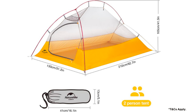 Naturehike Upgraded Cloud Lightweight Backpacking Camping Tent