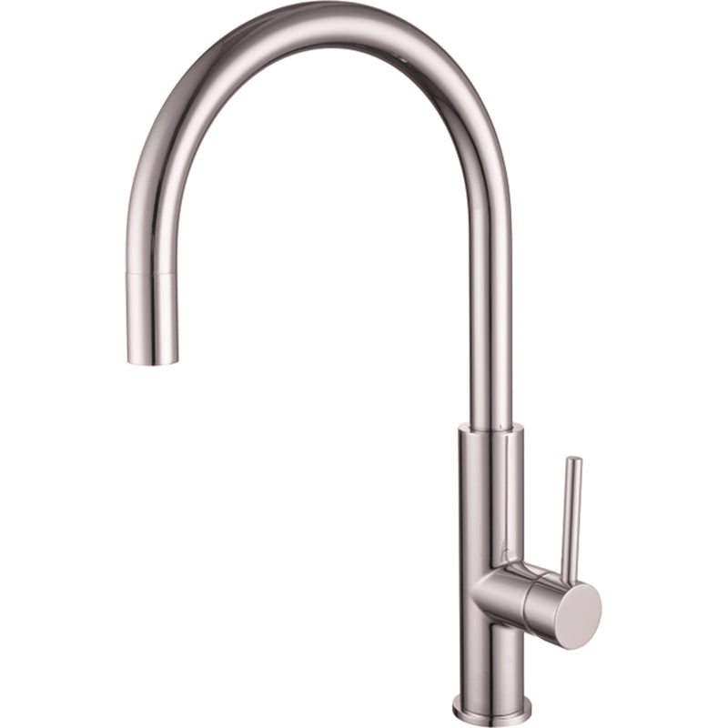 Aquatica Metalique Chrome Gooseneck Sink Mixer, Wels 3 Star 9/L per min.