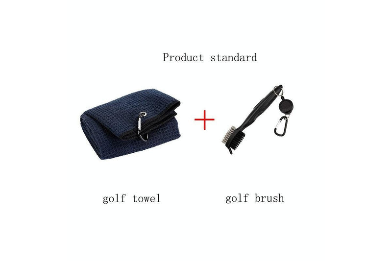 Hook Towel & Club Cleaning Brush Golf Set