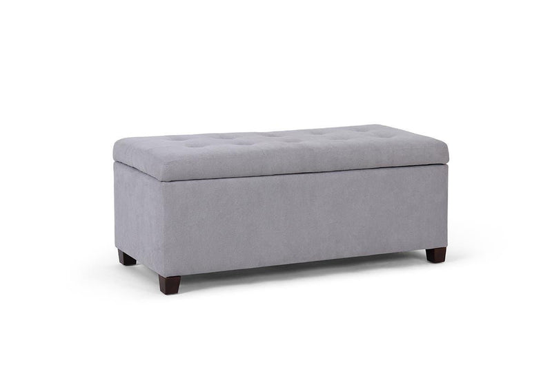 Shangri-La Storage Ottoman (Ash Grey)