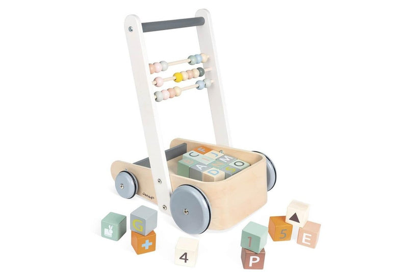 Janod: Buggy Cart with ABC Blocks