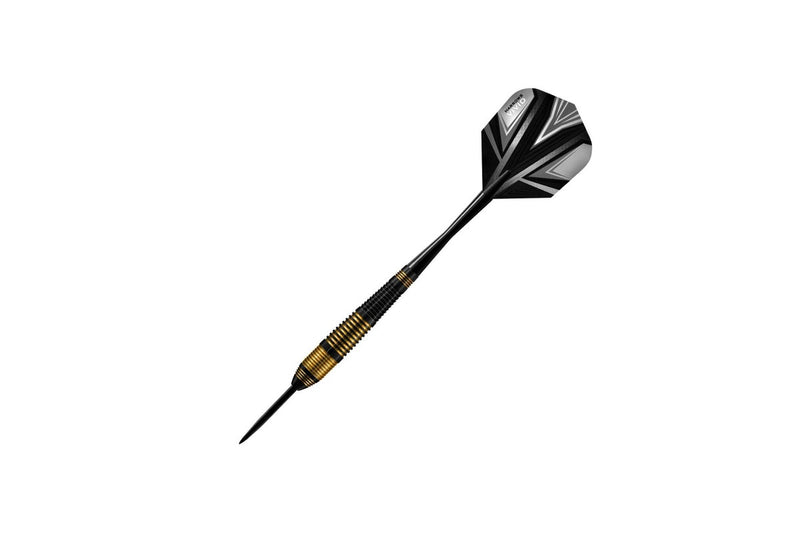 Harrows Vivid Brass Darts (Pack Of 3) (Black/Brass/Grey) (25g)