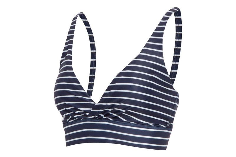 Regatta Womens/Ladies Paloma Stripe Textured Bikini Top (Navy/White) (12 UK)