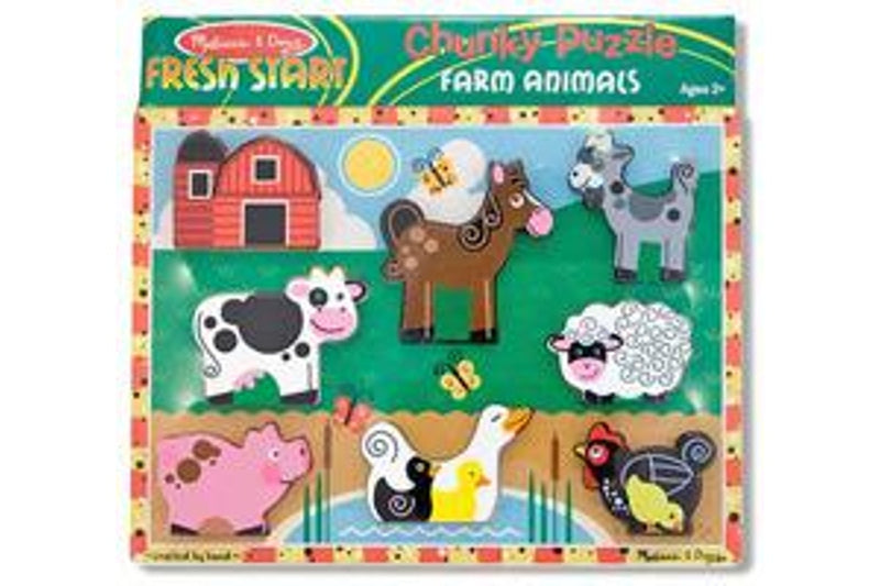 Melissa & Doug: Farm Chunky Wooden Puzzle