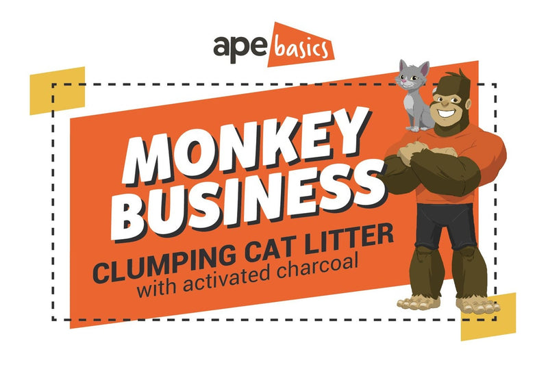 Monkey Business Cat Litter - Active Charcoal Clumping (20kg)