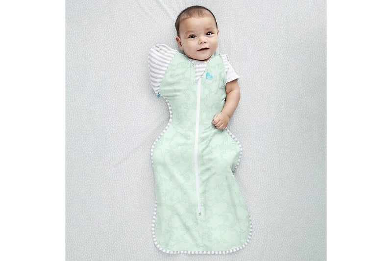 Love to Dream: Swaddle Up Transition Bag Organic 1.0 TOG - Mint Celestial (Large)