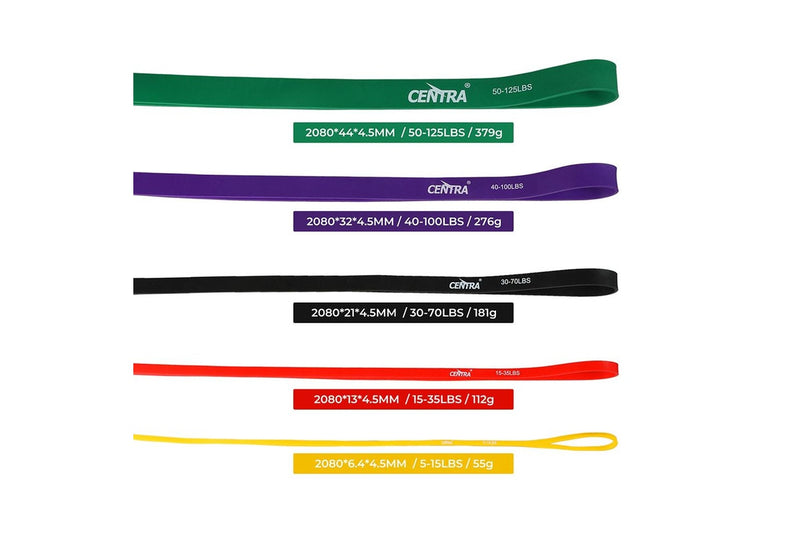 Centra Resistance Bands Heavy Duty Pull up Fitness Loop Strength Gym Exercise