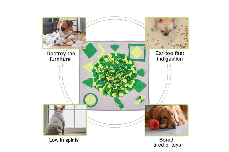 Durable Anti Slip Slow Eat Dog Snuffle Puzzle Mat For Large Medium Small Dogs