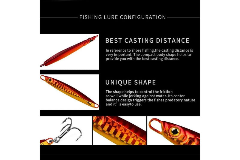 10g Long Casting Iron Plate Lead Fish Lure For Freshwater And Sea Fishing