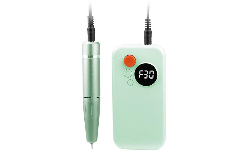 Electric Nail Drill Set Portable Wireless Nail File Machine Kit Manicure Pedicure Tool Green