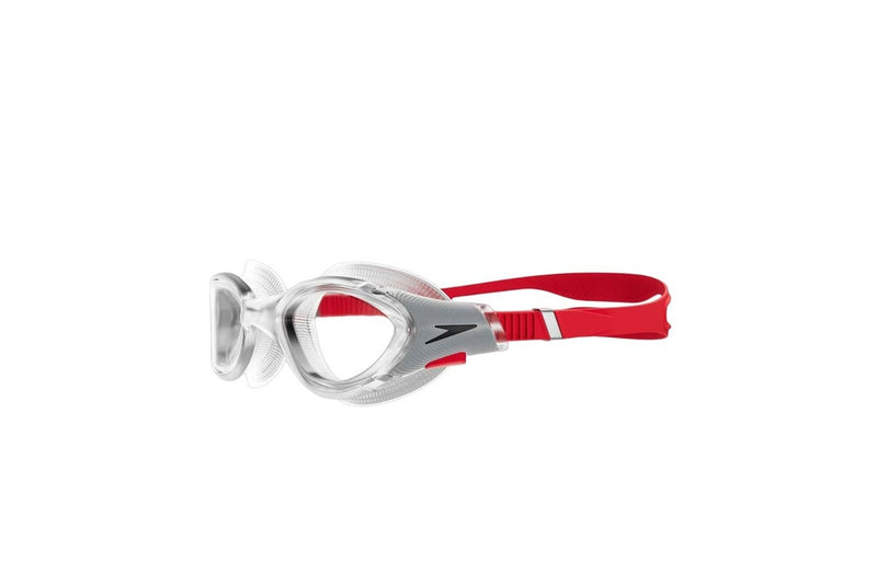 Speedo Unisex Adult 2.0 Biofuse Swimming Goggles (Clear/Red) (One Size)