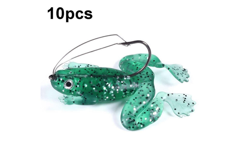 10 Piece Anti Hanging Floating Frog Bait 6cm 5g Fish Fake Bait