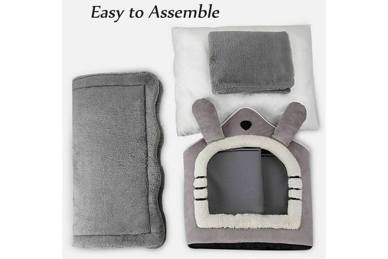 Washable Sleep House & Pet Bed -Gray