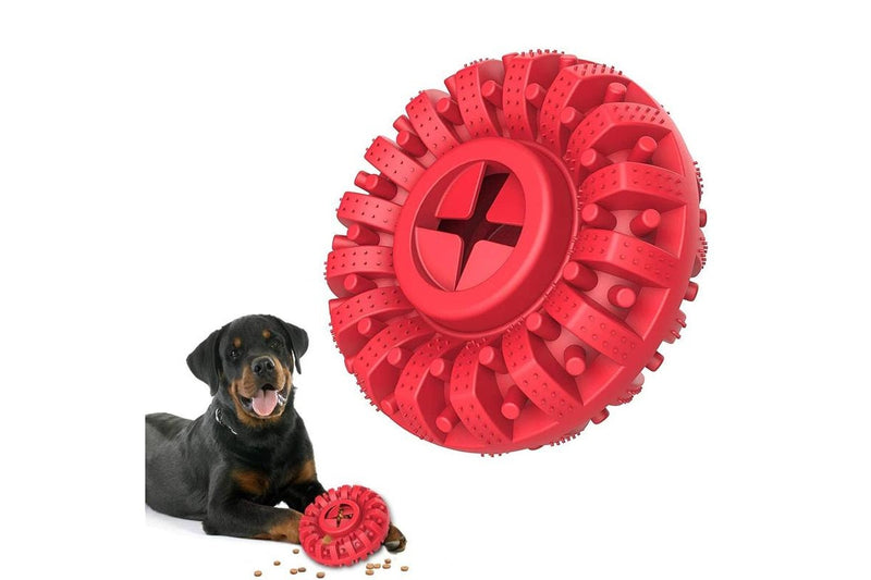 Pet Treat Dispenser Chew Toy - Red