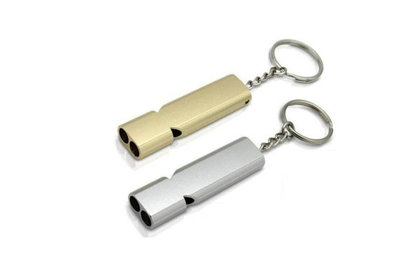 Generators Power Aluminium Alloy Survival Outdoor Rescue Whistle Tools Silver - Silver