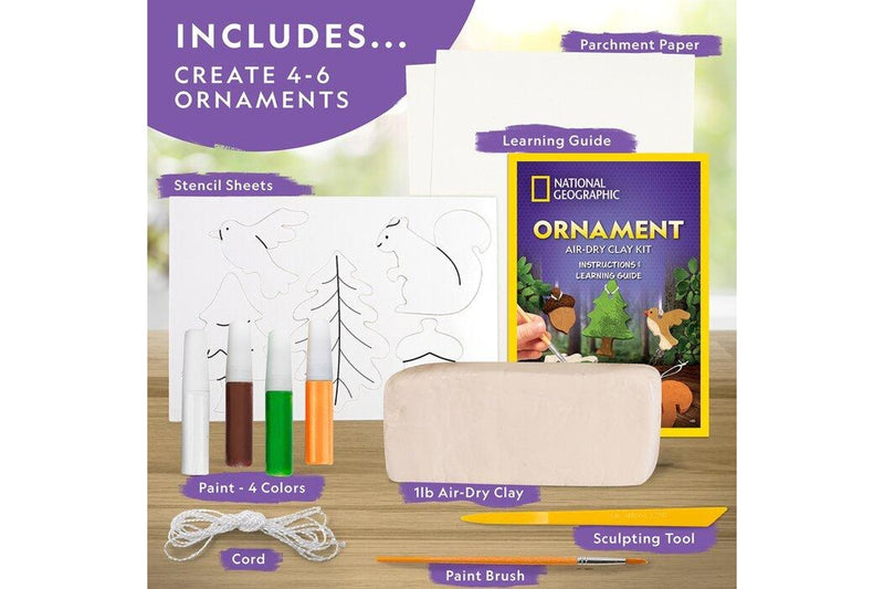 National Geographic: Ornament Air-Dry Clay Kit