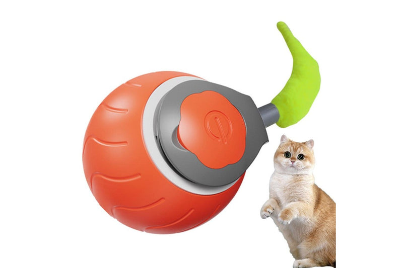 2Pcs 5CM Automatic Moving Ball Toy for Cats USB Rechargeable Interactive Cat Toy