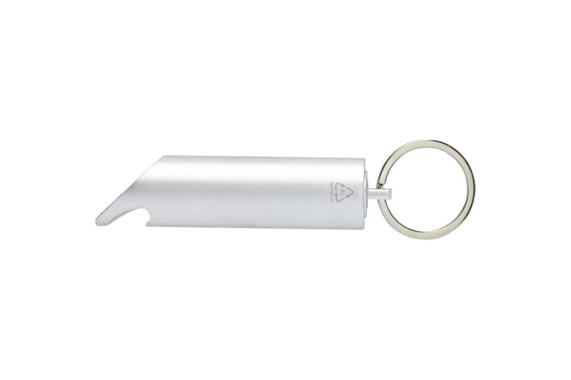 Flare Recycled Aluminium Torch Keyring (Silver) (One Size)