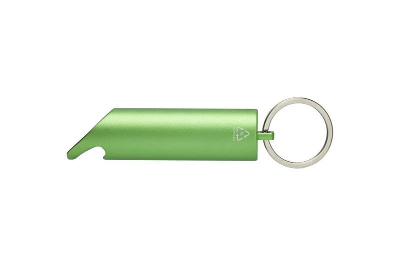 Flare Recycled Aluminium Torch Keyring (Green) (One Size)