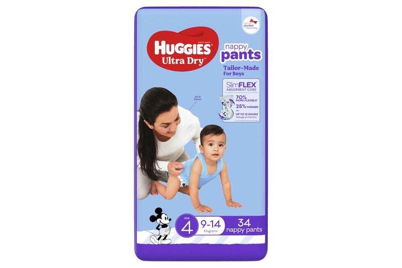 Huggies Ultra Dry Convenience Toddler Nappy Boy Pants - Size 4