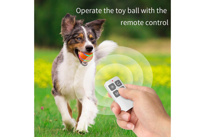 Pet Dog Cat Smart Toys Automatic Rolling Ball Electric Interactive For Training Self-Moving Kitten Supplie - Yellow With Remote