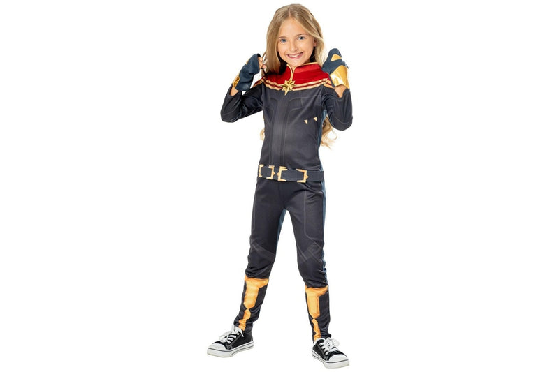 Marvel: Captain Marvel (The Marvels) - Deluxe Kids Costume (Size: 6-8)