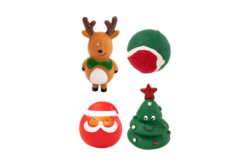 Christmas Squeaky Toy for Pet Dog Chew Toy Set Style 3