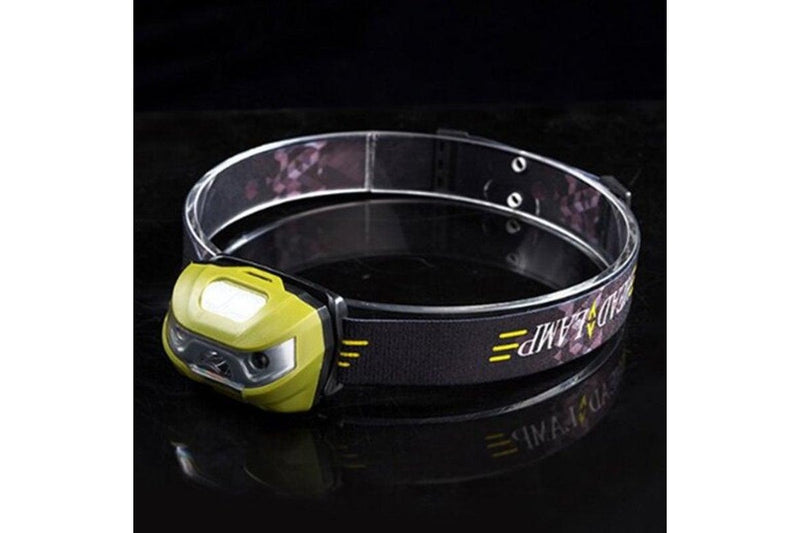 Intelligent Usb Charging Sensor Headlight For Fishing Black