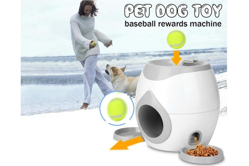 Fetch-N-Treat Dog Toy Tennis Ball Machine Fetch and Treat Toy