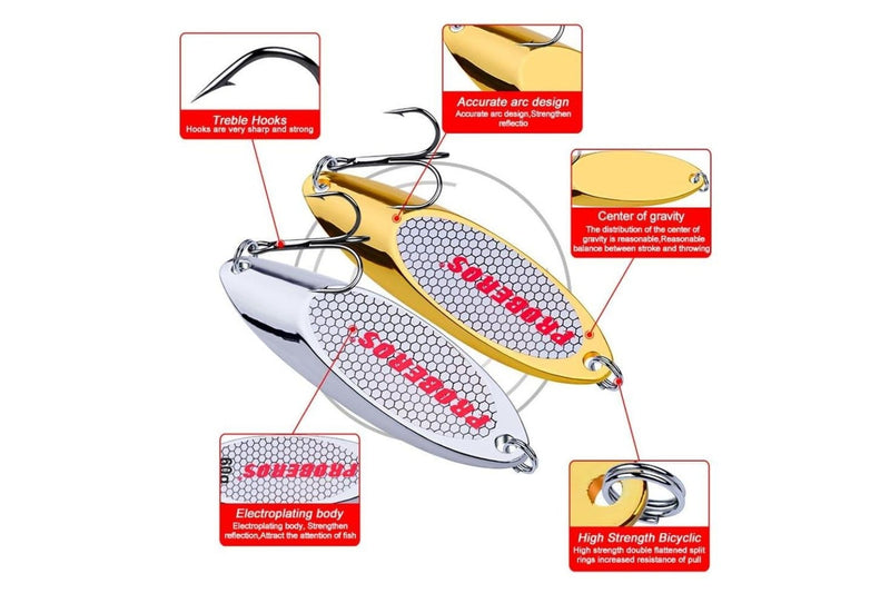 5 Piece 7g Metal Vib Lure With Sequins