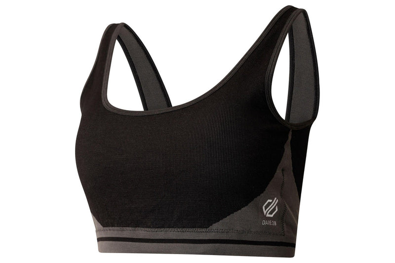 Dare 2B Womens/Ladies Don´t Sweat It Recycled Bikini Top (Black/Charcoal Grey) (M)