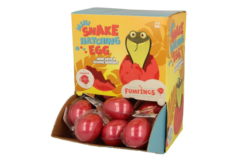 3x Nurchums Mini Snake Hatching Easter Eggs Collectible Fun Toys Kids Child 6cm