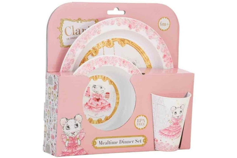 Claris: Kids 3 Piece Dinner Set - Pink