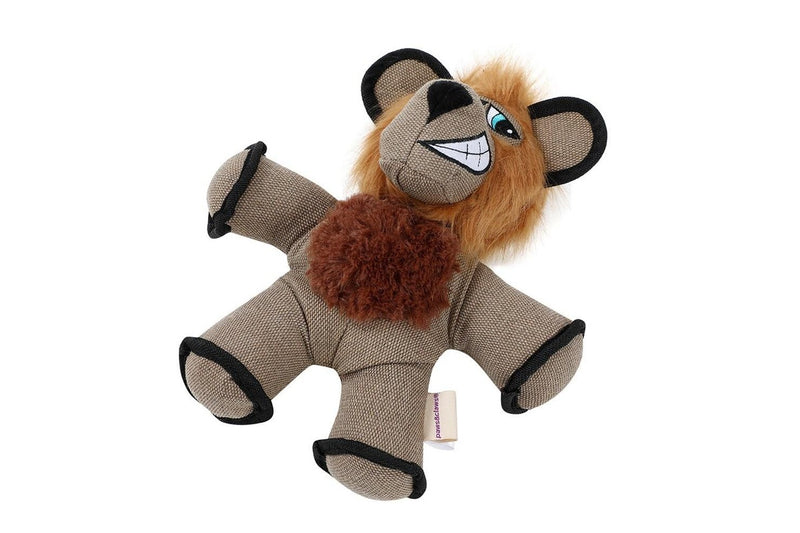 Paws & Claws 32cm Super Tuff Buddies Oxford Pet Interactive Toy Lion w Squeaker