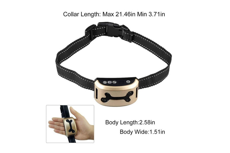 Dog Bark Collar - Sound and Vibration Automatic USB Rechargeable Training Device