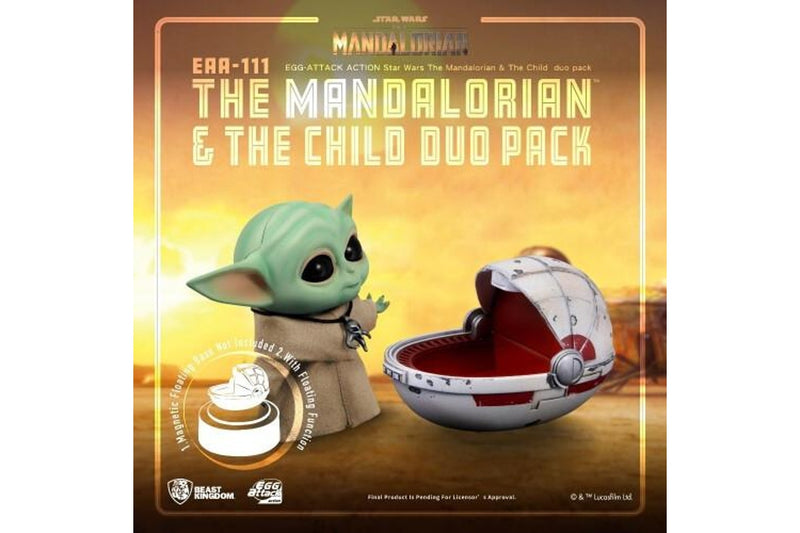 Beast Kingdom Egg Attack Action Star Wars the Mandalorian & The Child Duo Pack