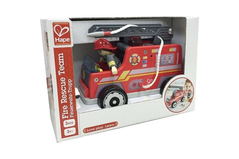 Hape: Fire-Engine - Wooden Playset