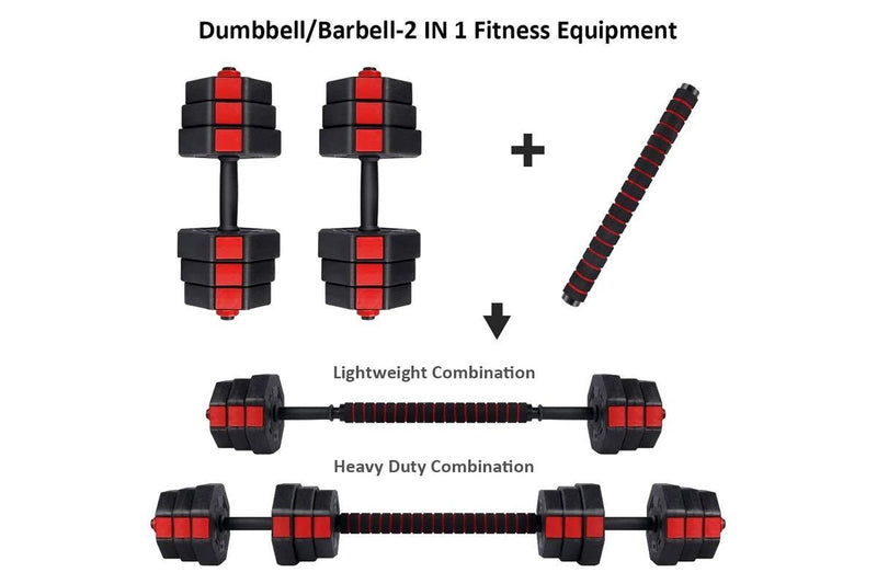 Ape Style Adjustable Dumbbell & Barbell Set (20kg)