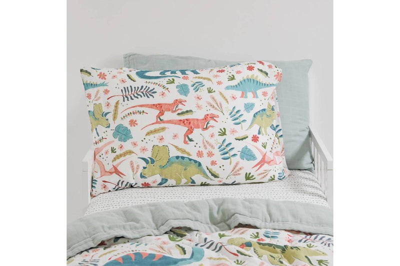 Little Unicorn: Pillowcase Set - Boho Dino (2 Pack)