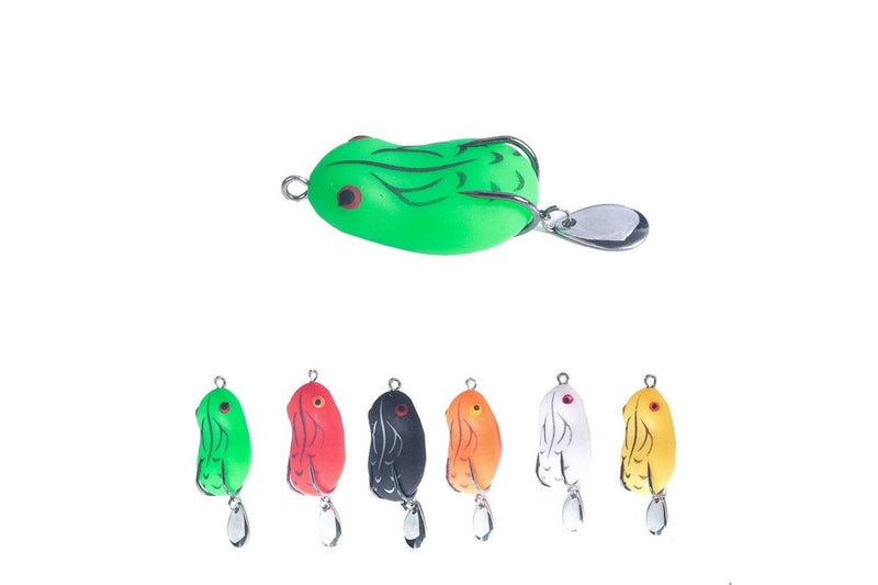 Pack Of 2 Sequin Double Hook Thunder Frog Lure 5cm 14g