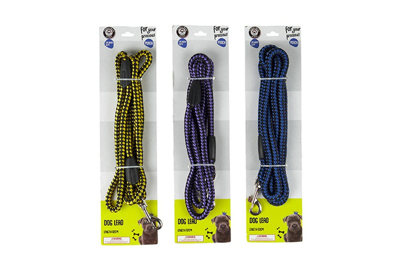 3x Dudley's World Of Pets Heavy Duty Durable Large Dog Walking Lead Assorted