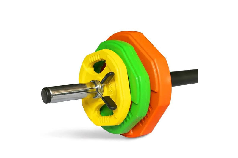 Ape Style Adjustable Pump Barbell Set - Multi Color 20kg