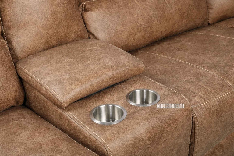 ifurniture NAKEETA Reclining Sofa - 3PC Sofa Set (LAF Power Recliner + Non-Powered Armless + RAF Power Recliner)