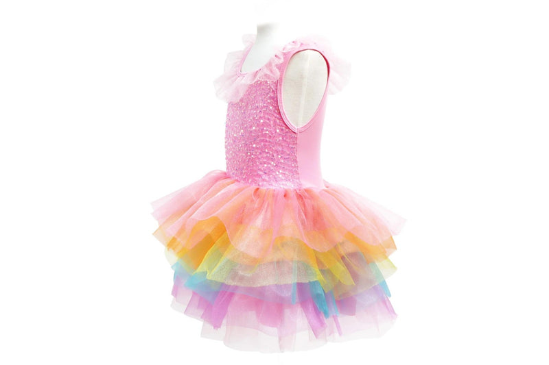 Pink Poppy: Unicorn Dreamer - Multi-layered Rainbow Party Dress (Size 5-6)